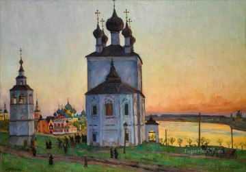  Yuon Canvas - THE ANCIENT TOWN OF UGLICH Konstantin Yuon